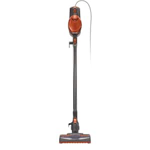 Rocket Bagless Corded Stick Vacuum for Hard Floors and Area Rugs with Powerful Pet Hair Pickup in Orange
