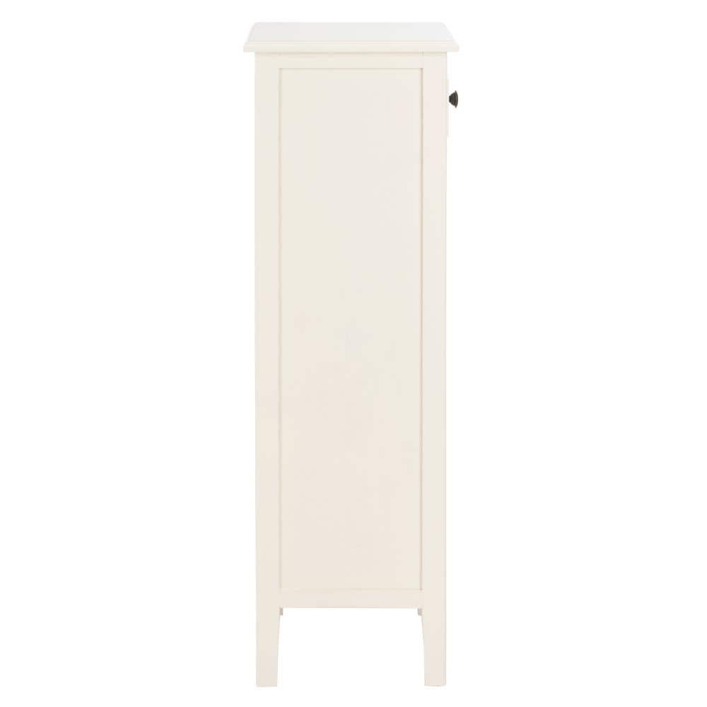 Countryside Charm White Pine 4-Drawer Rectangular Storage Table