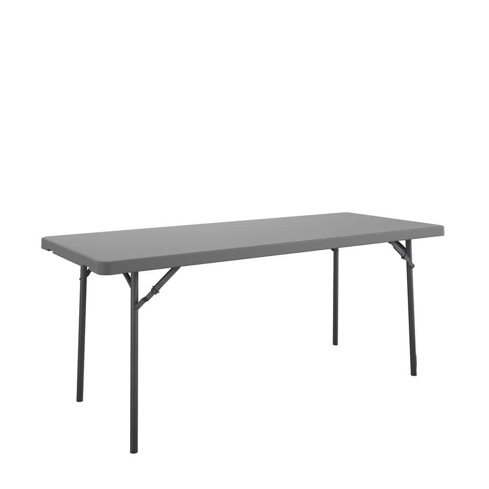 5 in. Commercial Blow Mold Folding Table, Gray 60525SGY1E - The Home Depot