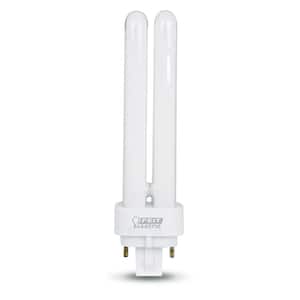 13-Watt Equivalent PL Quad Tube CFLNI 4-Pin Plugin G24Q-1 Base CFL Replacement LED Light Bulb, Cool White 4100K (1-Bulb)