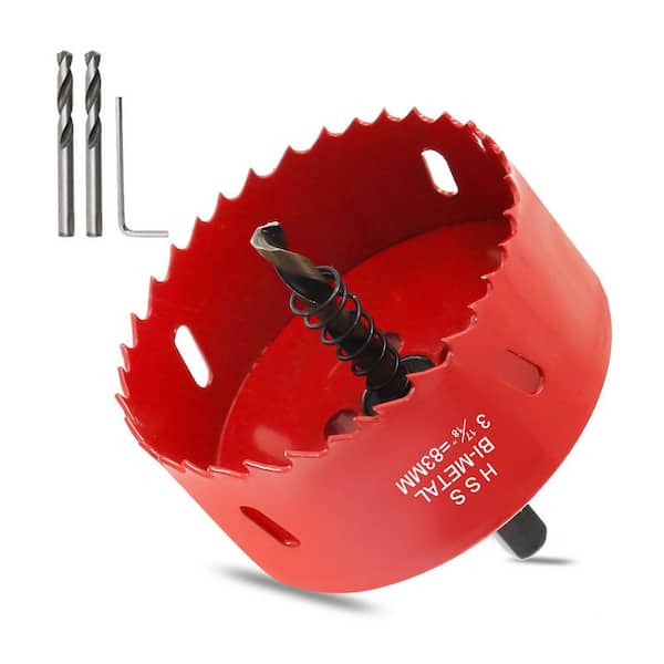 ピポットFITALL 83mm Bi-Metal Hole Saw with Twist Drill Bit and L Hex Wrench for