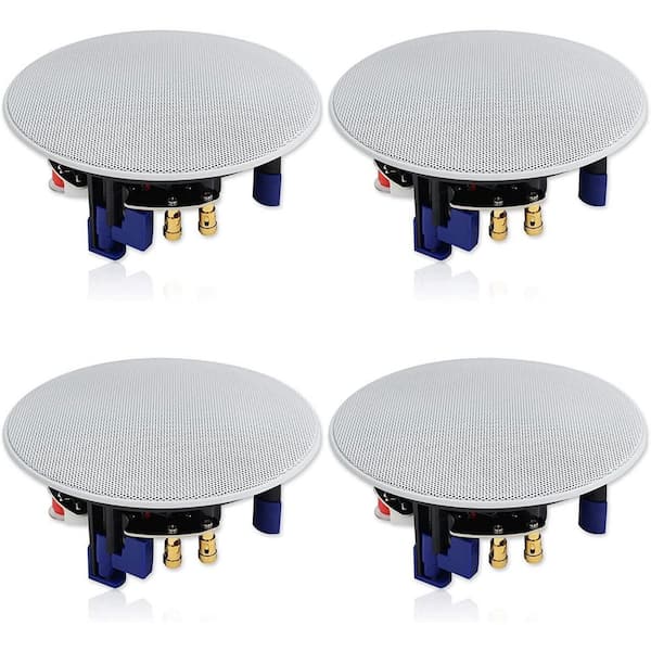 Vrbgify 320 Watts Ceiling Speakers 2 Way Flush Mount for Bathroom, Kitchen, Living Room, Office