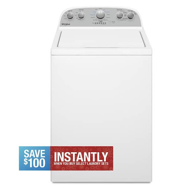 27.5 in. 3.8 cu. ft. High-Efficiency White Top Load Washing Machine with Soaking Cycles