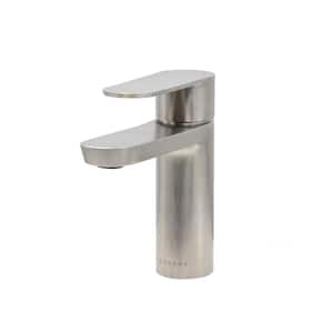 Yasawa 1-Handle Single Hole Bathroom Faucet in Brushed Stainless