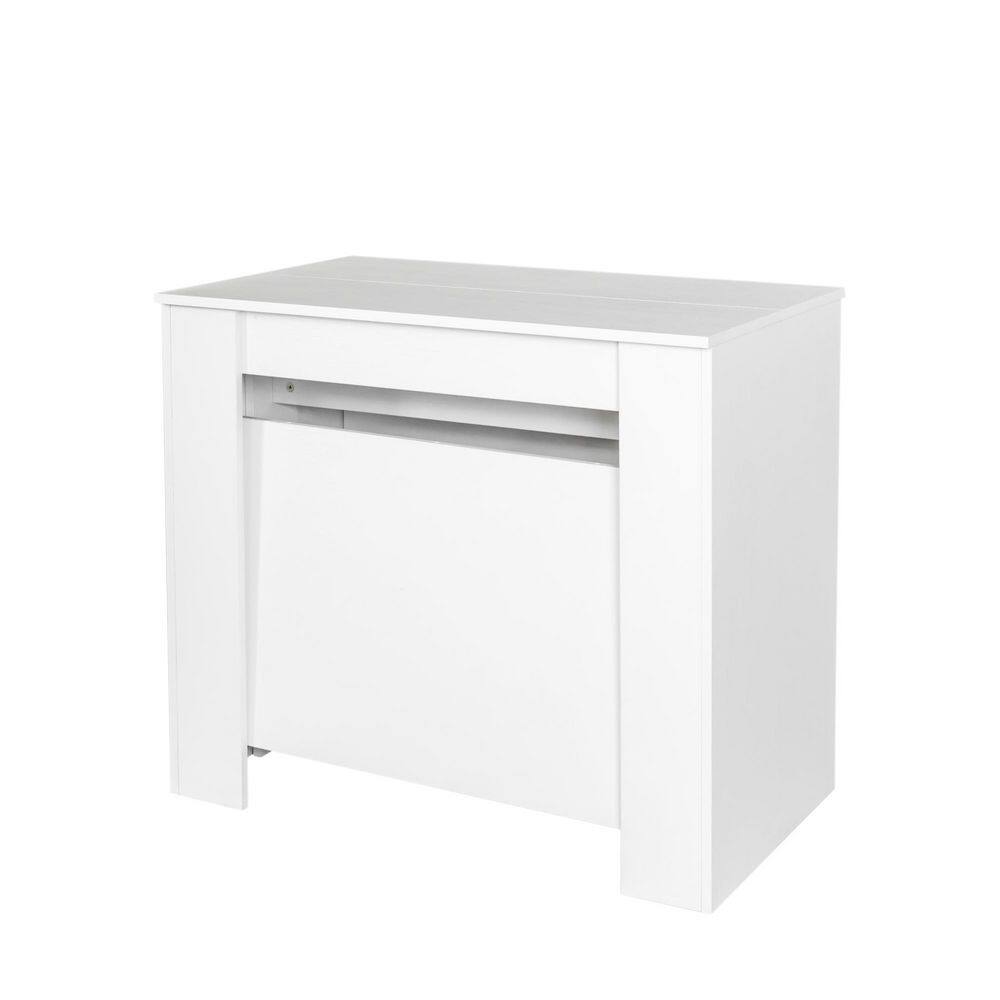 White MDF Wood Multifunctional Extendable Outdoor Dining Table price history on PriceWatchPro