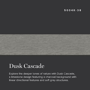 2 in. x 3 in. Laminate Sheet Sample in Dusk Cascade with Standard Fine Velvet Texture Finish