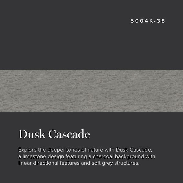 2 in. x 3 in. Laminate Sheet Sample in Dusk Cascade with Standard Fine Velvet Texture Finish