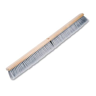 36 in. Floor Brush Head with 3 in. Gray Flagged Polypropylene Brush