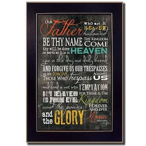 The Lords Prayer by Unknown 1 Piece Framed Graphic Print Typography Art Print 10 in. x 14 in. .