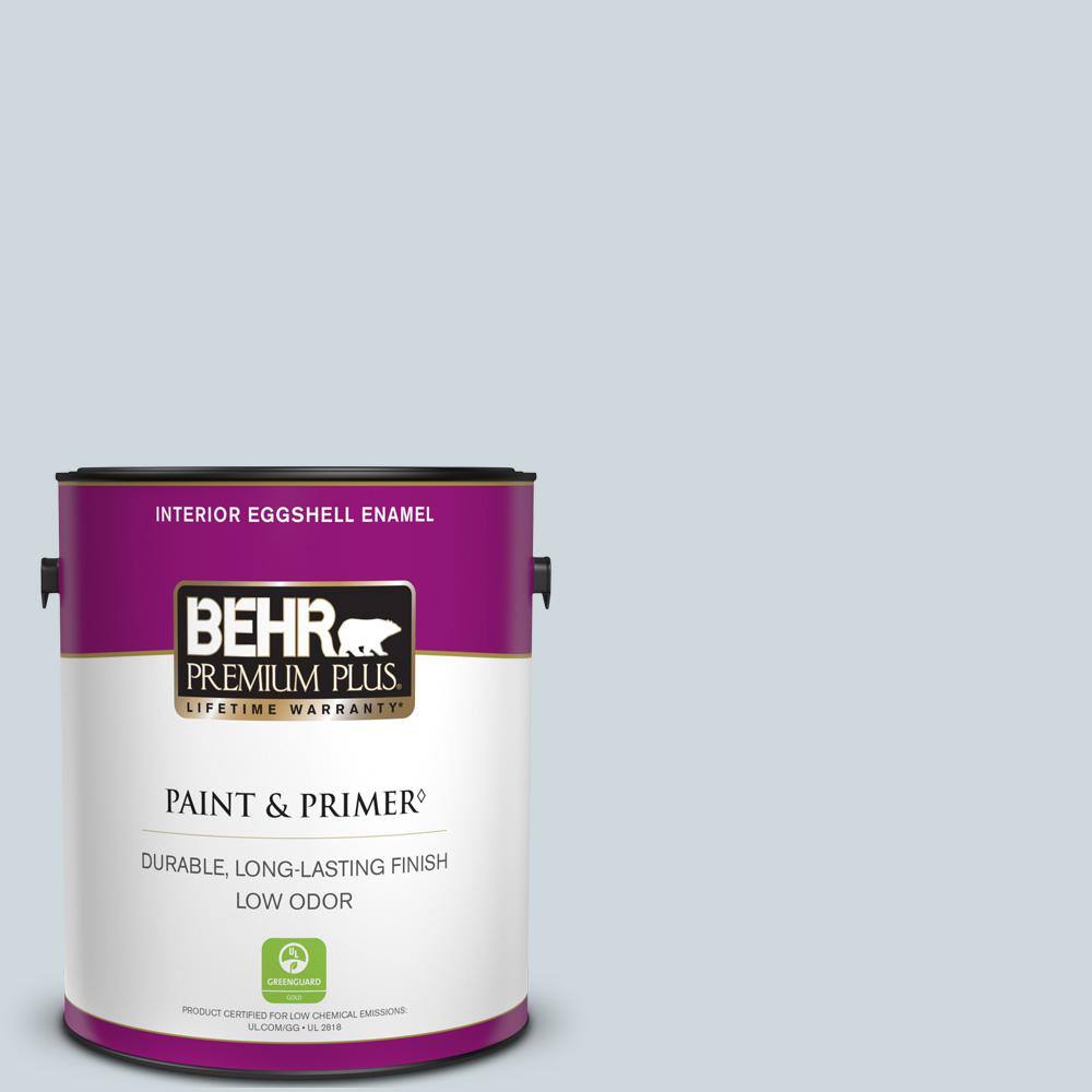 BEHR PREMIUM PLUS 1 gal. 560E2 Cumberland Fog Eggshell Enamel Low