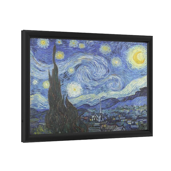Starry Night Vincent Van Gogh Painting Print Art Canvas Framed Wall Poster Decor 