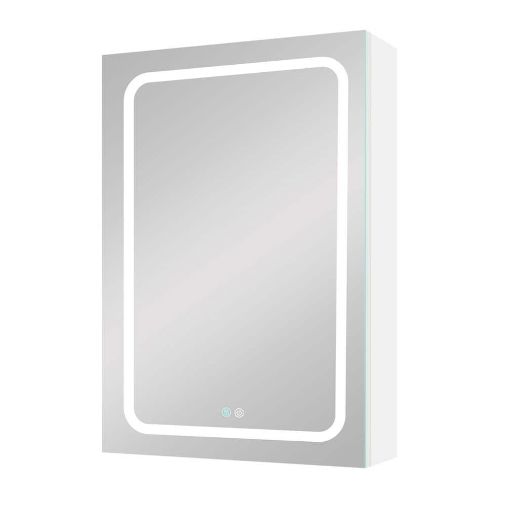 20 in. W x 30 in. H Rectangular Aluminum LED Lighted Surface Mounted