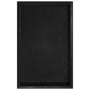 Waterproof Non-Slip Doormat Indoor/Outdoor Boot Tray, 18 in. x 28 in., Black