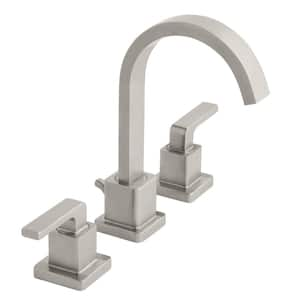 Farrington 8 in. Widespread Double-Handle Bathroom Faucet in Brushed Nickel