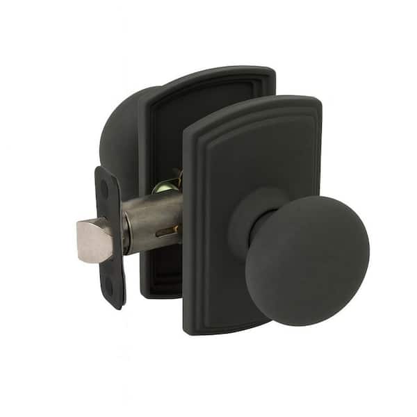 Italian Collection Santo Black Hall/Closet Door Knob