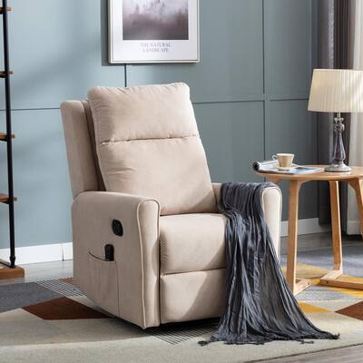 Luxurious Beige Multi-Funtional Massage Recliner with Heat and Removable Backrest