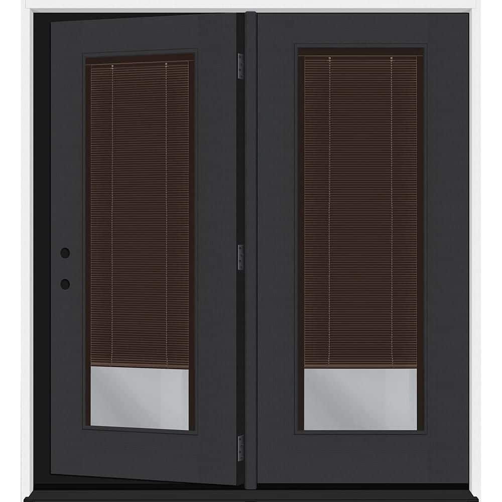 Legacy 72 in. x 80 in. Full Lite Clear Glass Mocha MB Black RH Center-Hinged Fiberglass Retro Patio Door with 4 in. Jamb price history on PriceWatchPro