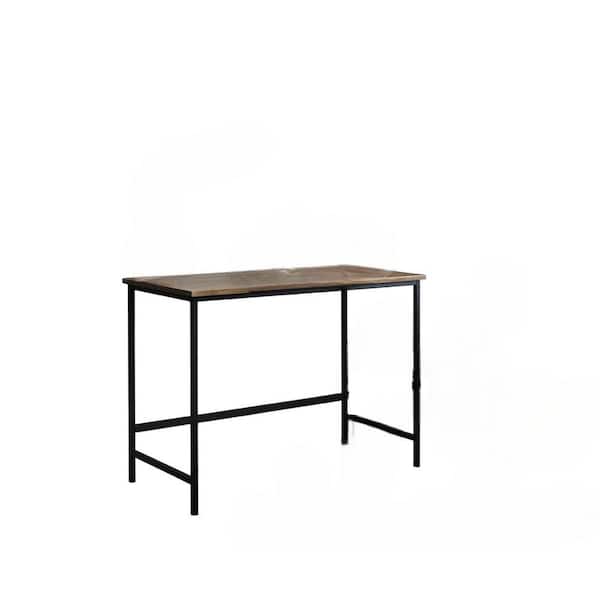 SignatureHome 40 in. W Grey Finish Frame Material Metal and Wood Computer Desk Dimensions: 41"W x 20" L x 30"H