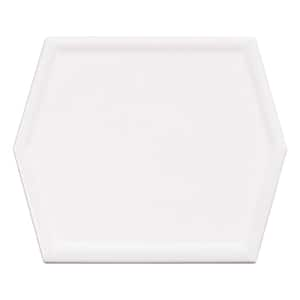 Chantelle Jamesin 5 in. x 6 in. Glossy Hexagon Ceramic Wall Tile Sample