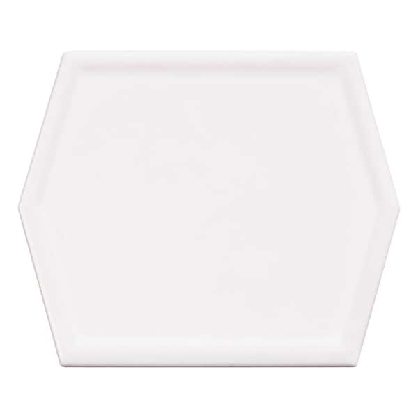 ANDOVA Chantelle Jamesin 5 in. x 6 in. Glossy Hexagon Ceramic Wall Tile Sample