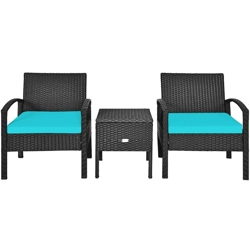  RSH Décor: Indoor/Outdoor 3 Piece Wicker Cushion Set