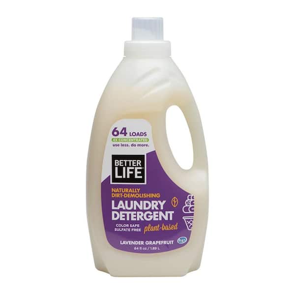 Better Life Natural Laundry Detergent Liquid, Lavender Grapefruit, 64 oz.