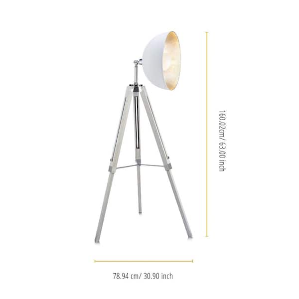 White Tripod Floor Lamp Vn L00018a, Versanora Floor Lamp