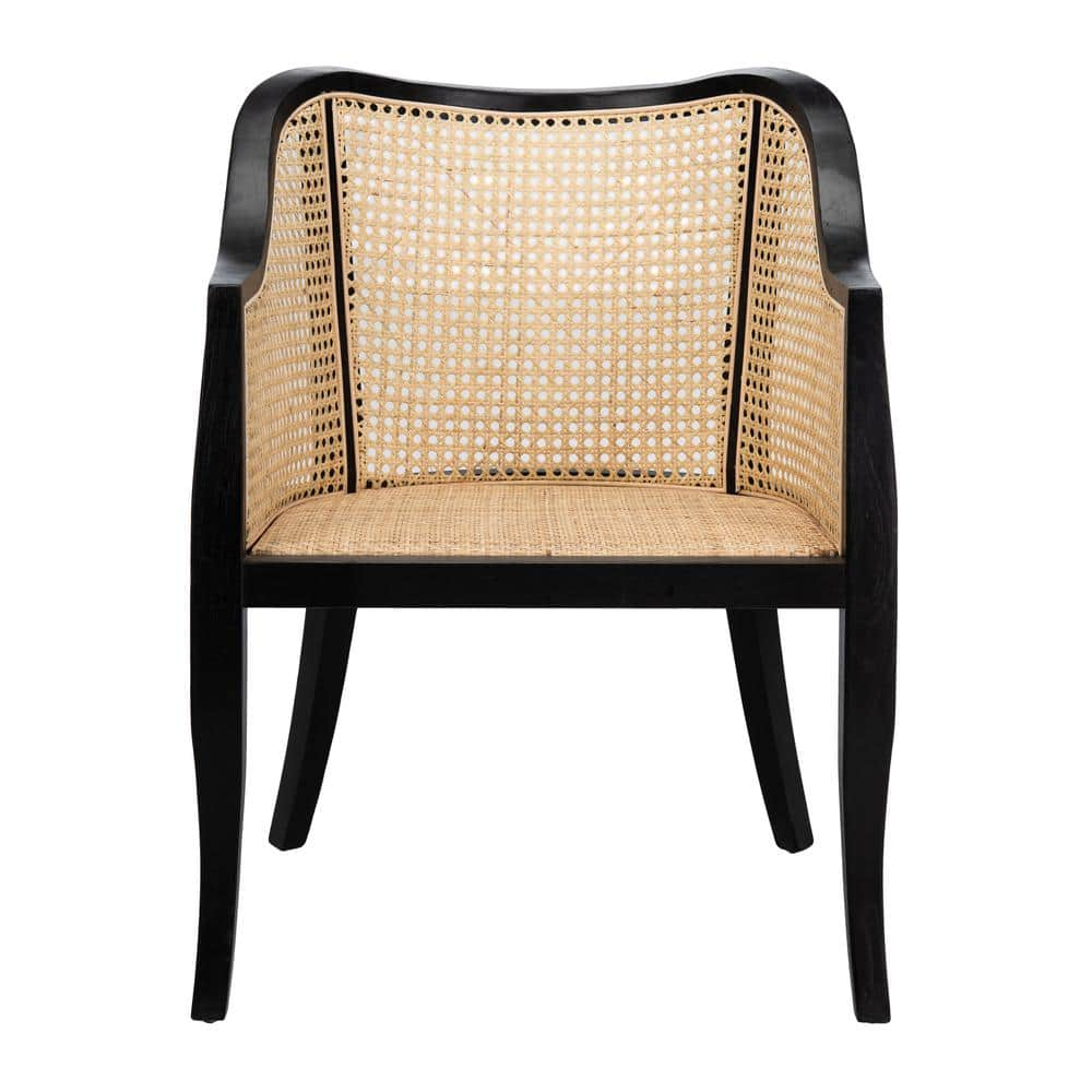 Maika Dining Chair Black/Natural - Safavieh