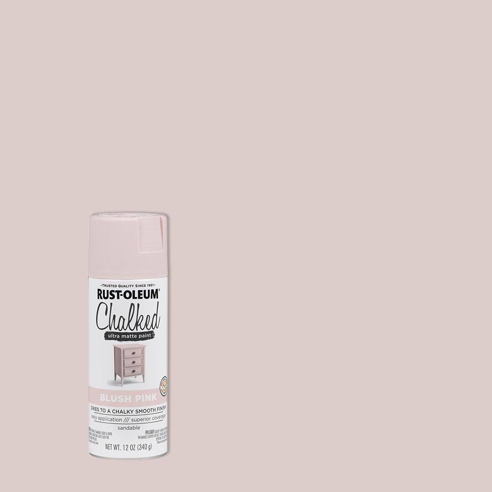 RustOleum 12 oz. Chalked Blush Pink Ultra Matte Spray Paint (6Pack