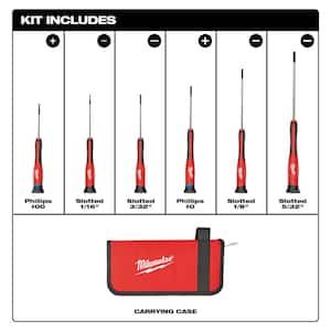 Precision Screwdriver Set with PACKOUT Tool Box Customizable Foam Insert (7-Piece)