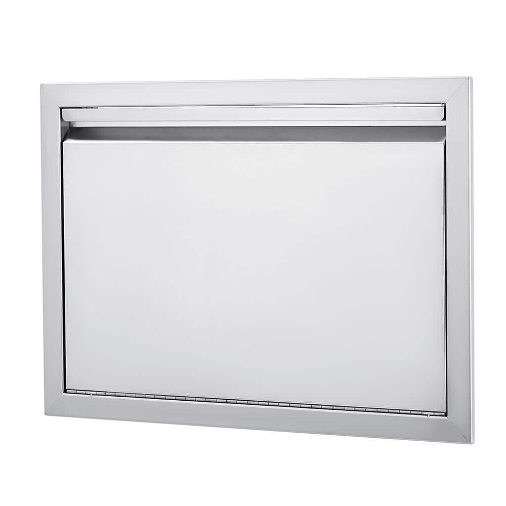 17 in. Wide Stainless Steel Outdoor BBQ Access Door with Handle