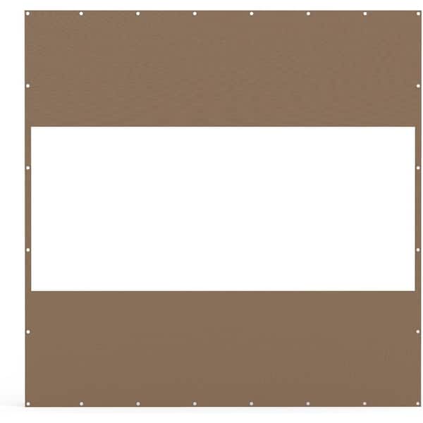 8 ft. x 8 ft. Waterproof PVC Privacy Screen in Brown