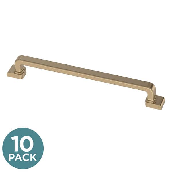 Liberty 10-Pack Art Deco Streamline 5-1/16 in. (128 mm) Modern Champagne Bronze Cabinet Pulls