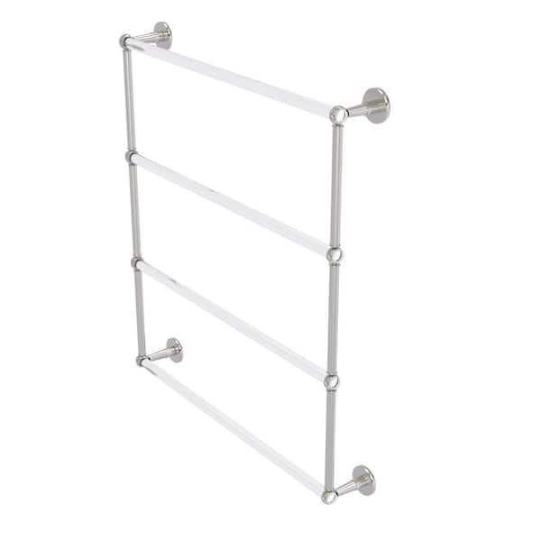 Allied Brass Clearview Satin Nickel 2-Tier Brass Wall Mount Bathroom Shelf Allied Brass Clearview Satin Nickel 2-Tier Brass Wall Mount Bathroom Shelf