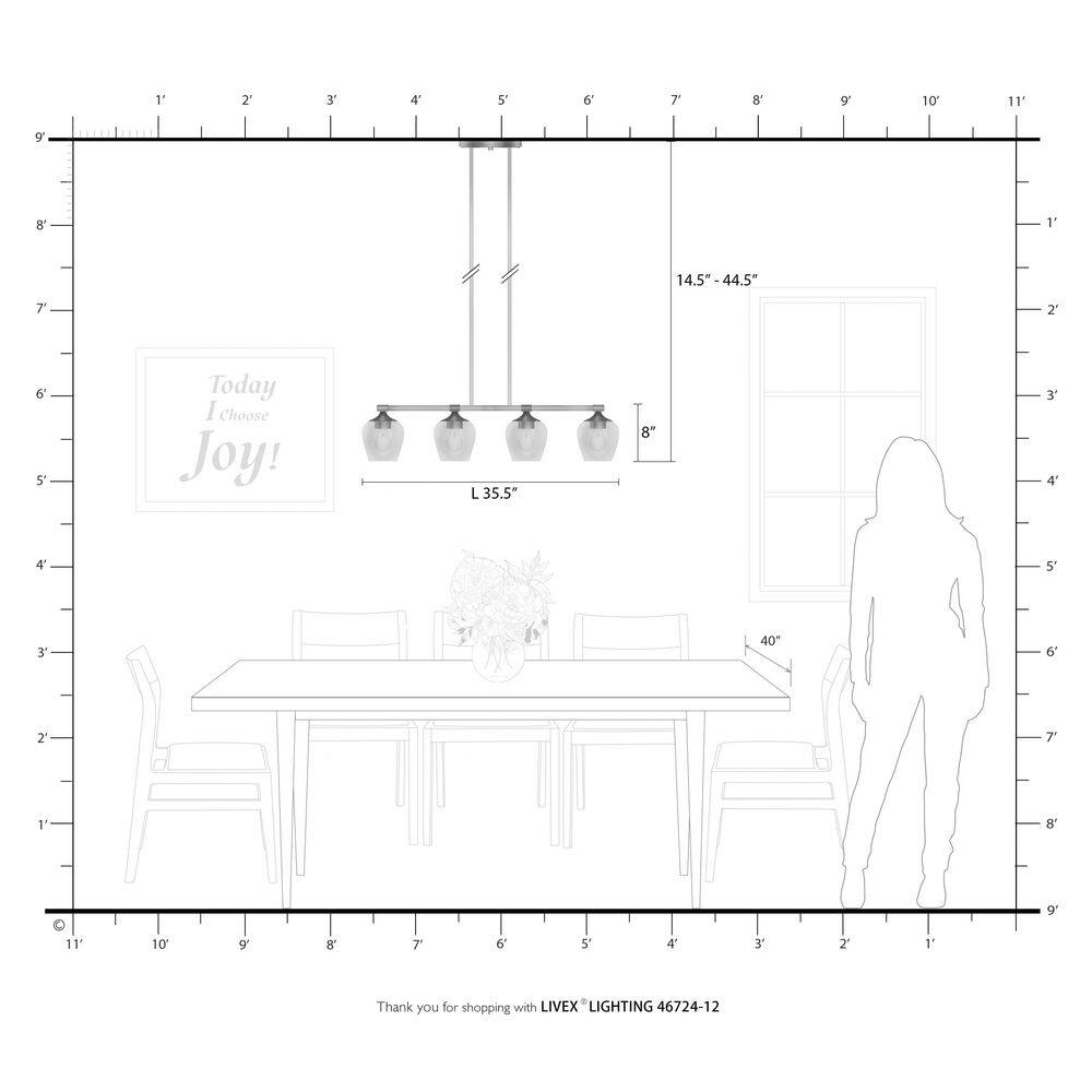 Elegant Satin Brass Linear Chandelier with Clear Glass Shades
