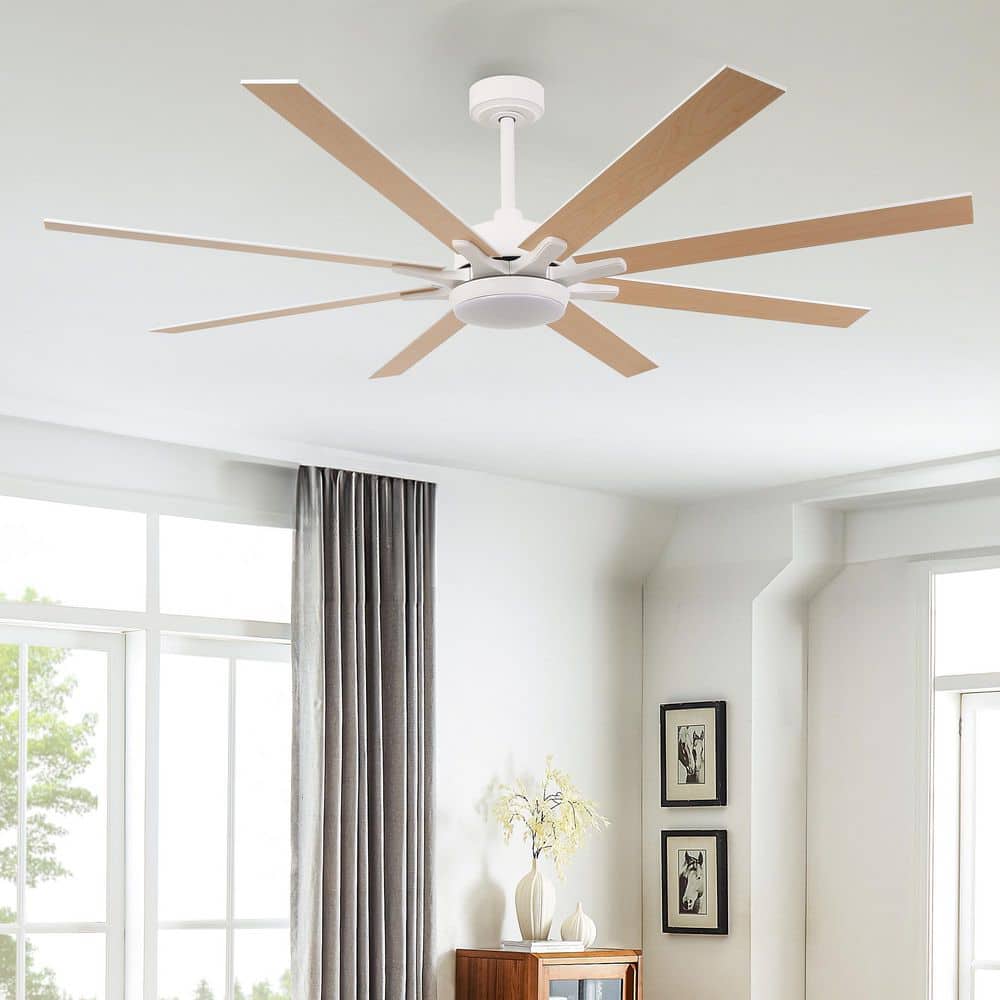 イオン　ファン付シャンデリア　FHN56M matrix decor 65 in. LED Indoor White DC Motor Ceiling Fan with