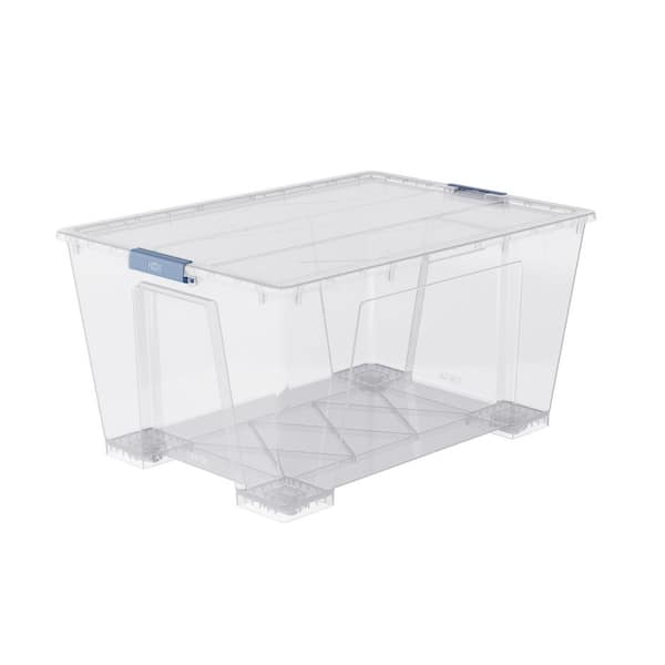 136 qt. Clear Latching Vista Stack Storage Tote