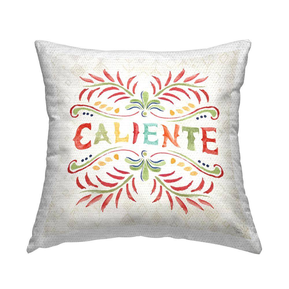 Caliente with Pattern Multi-Color Square Outdoor Throw Pillows price history on PriceWatchPro