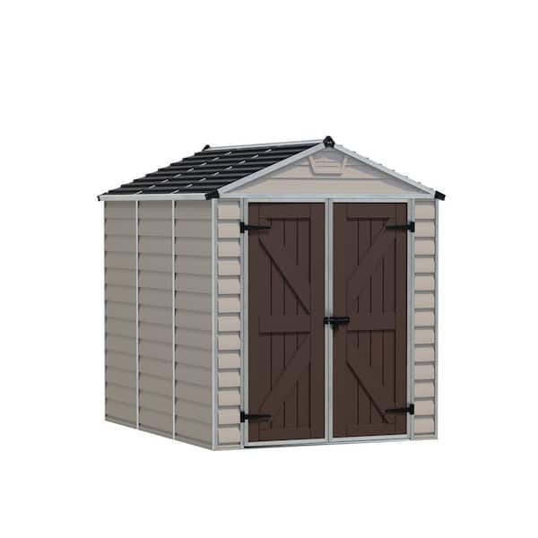 CANOPIA by PALRAM SkyLight 6 ft. x 8 ft. Tan Garden Outdoor Storage Shed