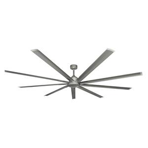 Liberator WiFi 96 in. Indoor/Outdoor Brushed Nickel Smart Ceiling Fan with Remote Control