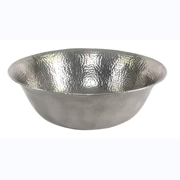 Barclay Products Vessel Sink in Hammered Pewter