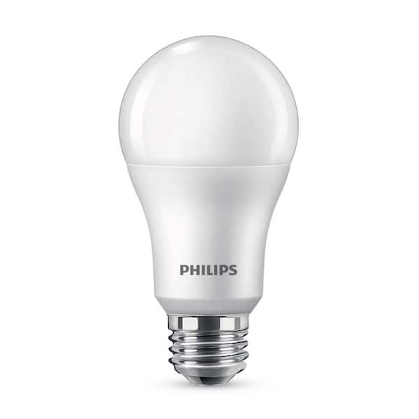 pik niet Convergeren Philips 100-Watt Equivalent A19 Non-Dimmable E26 LED Light Bulb Daylight  5000K (4-Pack) 565416 - The Home Depot