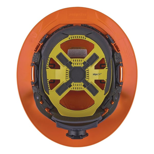 Ergodyne Skullerz Vented Full Brim Orange Class C Type 2 MIPS