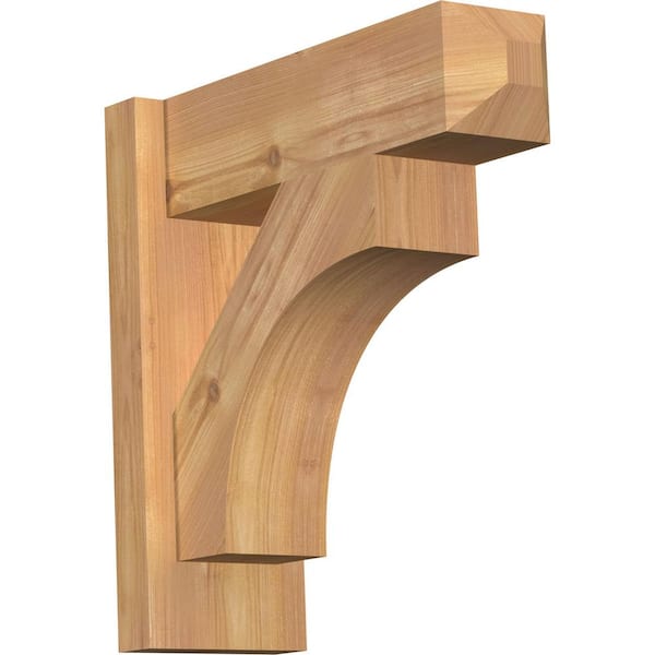 Ekena Millwork 6 in. x 16 in. x 16 in. Western Red Cedar Westlake Craftsman Smooth Outlooker