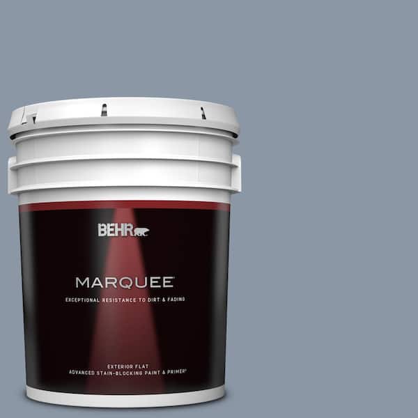 BEHR MARQUEE 5 gal. #ICC-103 Approaching Dusk Flat Exterior Paint & Primer