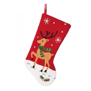 20 in. L Hooked Stocking Reindeer