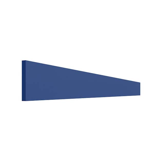 Miami Reef Blue Matte 6 in. W x 0.625 in. D x 42 in. H Flat Stock Assembled Base Kitchen Cabinet Outdoor Filler Strip
