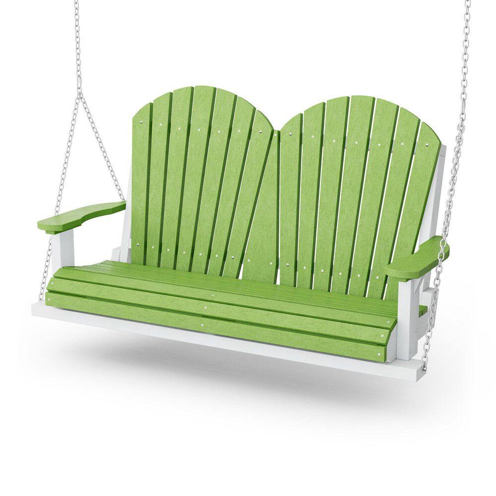 Heritage 2-Person Lime Green and White HDPE Plastic Porch Swing price history on PriceWatchPro