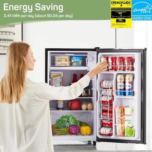 Mini refrigerator ミニ冷蔵庫 Relyblo 3.2 cu. ft. ‎Manual Defrost Mini Upright Freezer in Black