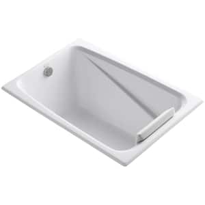 Greek 48 in. x 32 in. Acrylic Drop-In or Undermount Bathtub with Reversible Drain in White